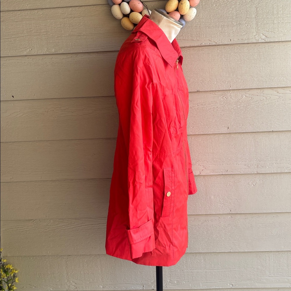 Michael Kors Orange Trench Coat size M